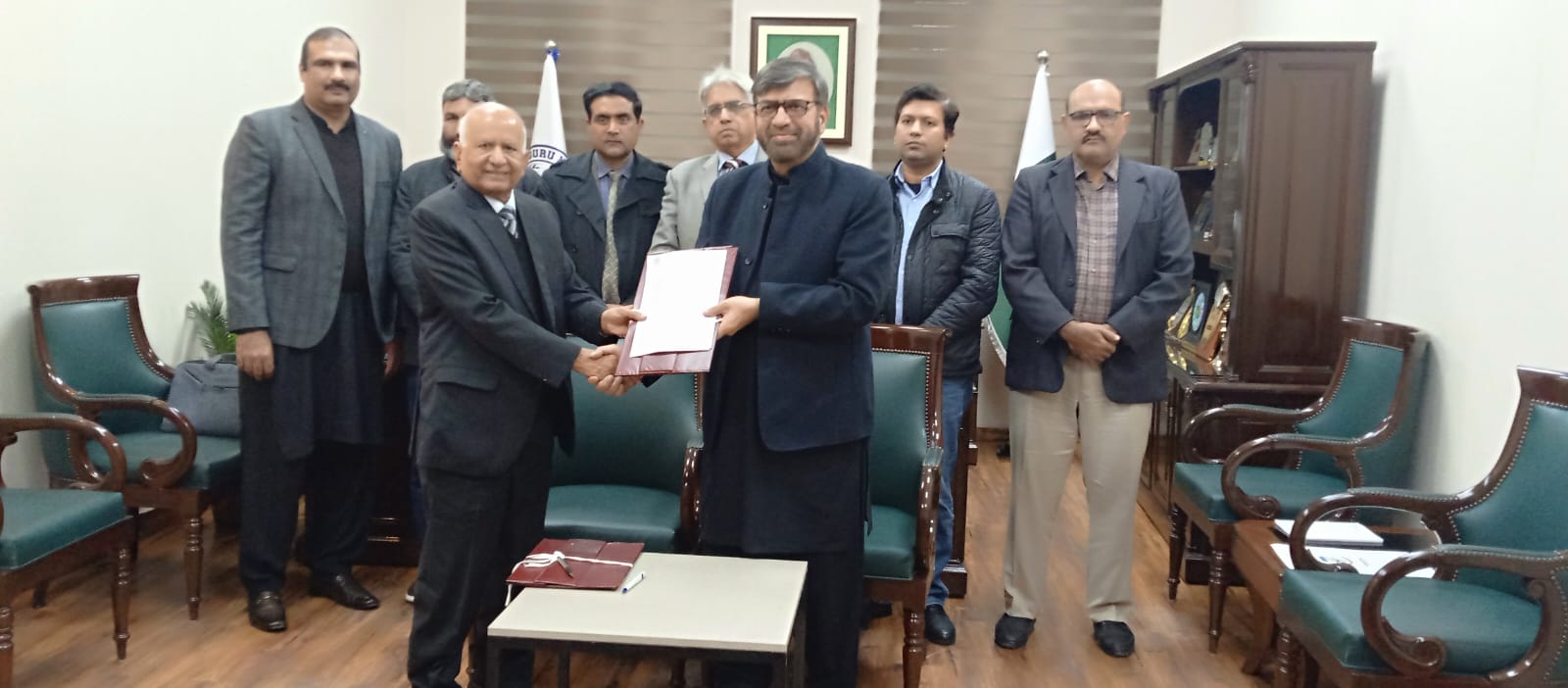 You are currently viewing SACAN Services Signs MoU With Baba Guru Nanak University, Nankana Sahib.This Collaboration aims to promote joint research, academic exchange programs, and capacity building to address key societal challenges.